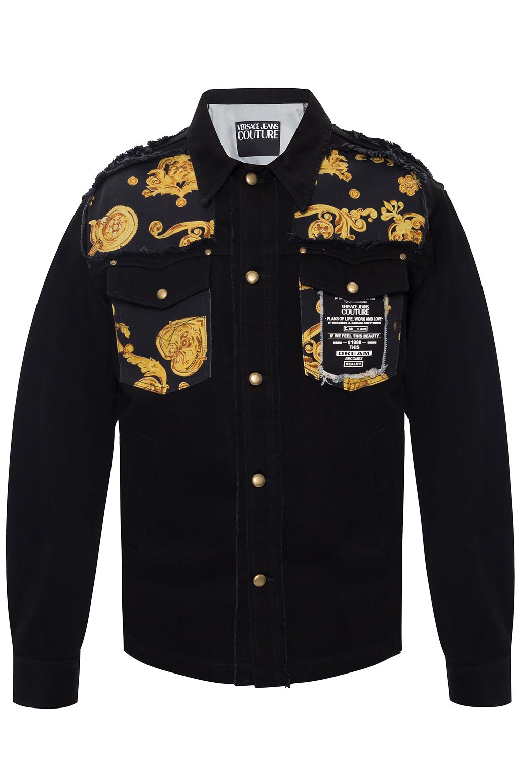 Versace Jeans Couture Denim jacket with logo | Men's Clothing | Vitkac